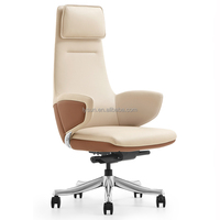 Chaise de bureau de direction de haute qualité, moderne, confortable, durable, en cuir, avec un design ergonomique contemporain