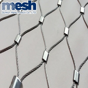 Ferruled loại dệt bền dây thép không gỉ Dây Lưới <span class=keywords><strong>Net</strong></span> 7x7/7x19 cấu trúc cho sở thú hàng rào - Product Image 3