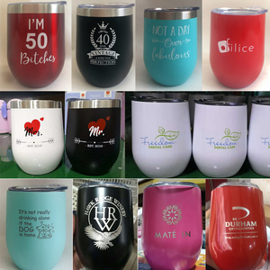 Custom 350ml Unique Double Wall Stainless Steel Thermal Coffee Tumbler Mug 12oz Custom Logo White Wine Tumbler Bottle With Lid - Product Image 4