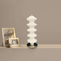 Lampe de table moderne nordique avec base en métal et abat-jour en verre, lampe de chevet décorative à LED à intensité variable pour chambre à coucher, hôtel