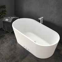 Baignoire intérieure de luxe blanche pour bain froid à basse température avec refroidisseur de 1,0 CV et bac isolé en acrylique