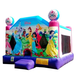 Günstige Hinterhof aufblasbare Prinzessin Bounce House Outdoor-Geburtstags feier verwendet springende Hüpfburg zum Verkauf