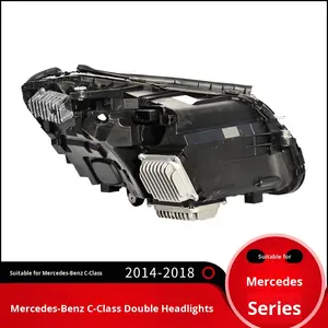 Faros Delanteros LED de Configuración Baja y Alta para Mercedes-Benz Clase C W205, Faros Bi-lente, C200, C260, C300, C400 - Product Image 4