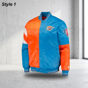 <b>Men's</b> Clothing 100% Polyester Silk Satin Bomber <b>Jacket</b> apparel Blue Orange <b>White</b> Satin <b>Jacket</b> For <b>Men</b> Women Outdoor Street Wear - Product Image 2