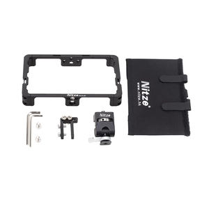 Nitze <span class=keywords><strong>5.5</strong></span>ชุดกรงมอนิเตอร์สำหรับ <span class=keywords><strong>FEELWORLD</strong></span> <span class=keywords><strong>F6</strong></span> <span class=keywords><strong>PLUS</strong></span>/F5 Pro Monitor สาย HD-MI หนีบ sunhood และที่ยึดจอภาพ <span class=keywords><strong>F6</strong></span> <span class=keywords><strong>PLUS</strong></span> Kit - Product Image 6