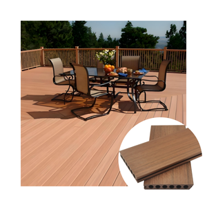 Tarima Exterior SHENGCHENG WPC, Resistente al Fuego, Impermeable, de Alta Calidad, Compuesta, Antideslizante, Coextruida - Product Image 1