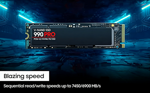 Disque SSD original de haute qualité <span class=keywords><strong>990</strong></span> <span class=keywords><strong>PRO</strong></span> 1 To PCIe 4.0 Nvme <span class=keywords><strong>M2</strong></span> (MZ-V9P1T0B/AM) - Product Image 2