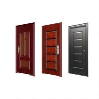 Portes de sécurité de style français, nouvelles, en métal, anti-effraction, ignifuges, en acier, porte d'entrée intérieure pour appartement