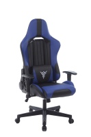 Chaise de Gaming Économique en Stock à Prix Réduit, Chaise de Gaming Bleue Abordable avec Appui-Tête et Coussin Lombaire