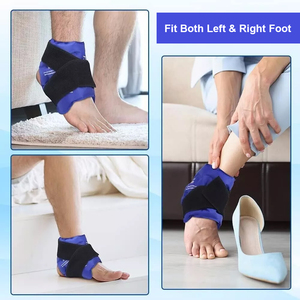 Bán buôn đàn hồi Gel gói Ice nén bọc lạnh trị liệu cho chân và mắt cá chân chấn thương - Product Image 3