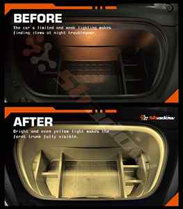 Shadow <b>Auto</b> Front Trunk Car Interior Lighting Bar with Cyberpunk Design Easy Plug Installation for Model 3/Y (2021-2023) - Product Image 3
