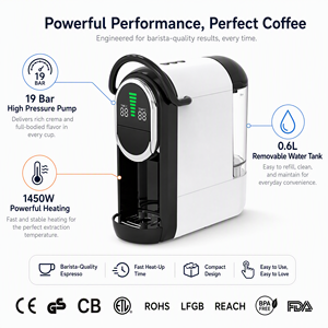 Machine à café intelligente numérique multi-compatible pour Nespresso, <span class=keywords><strong>Dolce</strong></span> <span class=keywords><strong>Gusto</strong></span>, K Cup, café moulu, machine à expresso domestique - Product Image 3