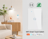 Interrupteur mural intelligent WiFi UBARO avec écran tactile, compatible Tuya Smart Life, panneau en verre, prise en charge OEM ODM, personnalisation du logo et de l'emballage
