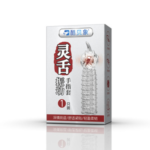 Coolbee Elephant <b>Vibrating</b> Finger Sleeve Transparent Reusable Adult Stimulation Tool - Product Image 5
