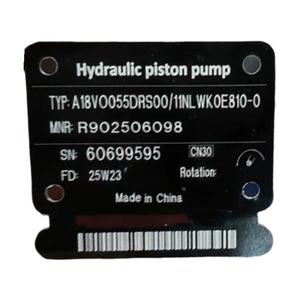 Pompe à piston hydraulique A18VO055 A18VO055DRS00/11NLWK0E810-0 Assy Pompe à piston hydraulique A18VO055 - Product Image 2