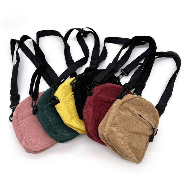 Wholesale 2023 New Daily Casual Solid Color Corduroy Adjustable Shoulder Bag for Women