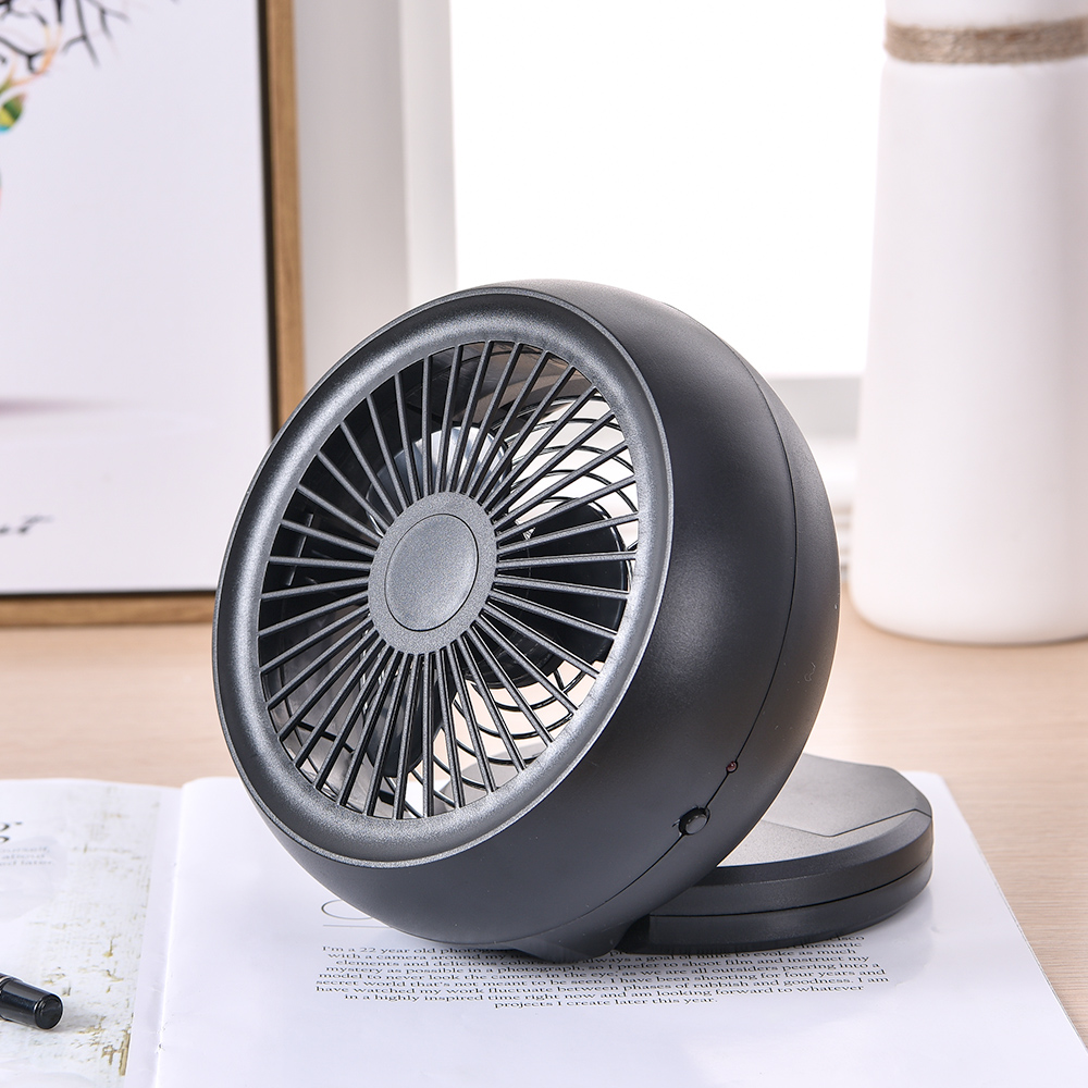 High Speed Summer Desk Wired 4 AA Battery Portable Foldable Table Mini Fan
