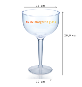 Gobelet à cocktail en plastique de grande capacité 45 OZ, design original, verre à margarita, logo personnalisé pour les fêtes, utilisation publicitaire - Product Image 5