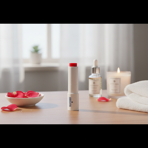 Baume à lèvres teinté Glutanex Lip Glow Balm Scarlet, unifiant le teint, anti-inflammatoire, éclaircissant premium, relaxant, blanchissant, nourrissant. - Product Image 3