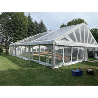 Grande tente de luxe en PVC 10x15 15x20 10x30m pour événements et fêtes tente chapiteau extérieure étanche à cadre en aluminium