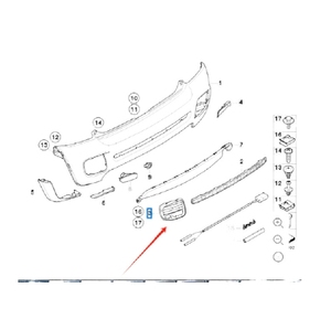 Marco de luz antiniebla trasera OEM 51120413257 a la izquierda para BMW <span class=keywords><strong>MINI</strong></span> <span class=keywords><strong>ONE</strong></span> R56LCI JCW - Product Image 3