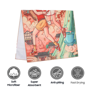 Colorful Printed <b>Microfiber</b> Quick Dry Gym <b>Towel</b> Bath <b>Towel</b> Soft Golf Sport <b>Towel</b> - Product Image 2