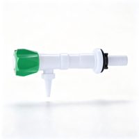 Robinet de laboratoire moderne en plastique PP pour table d'expérimentation de bureau, robinet d'eau pure à connexion unique, compatible avec évier de laboratoire