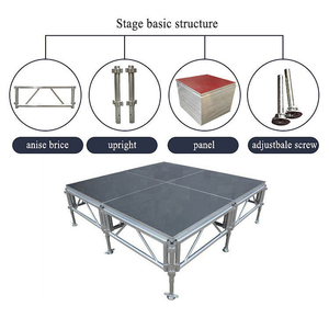 Palco Portatile Professionale TENTCHO in Alluminio per Matrimoni, Concerti all'Aperto, Festival ed Eventi - Product Image 2