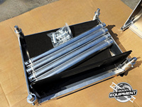 Carro de transporte de alta resistencia de aleación de aluminio con ruedas con freno para altavoces Line Array, para presentaciones profesionales en escenarios y estructuras de truss