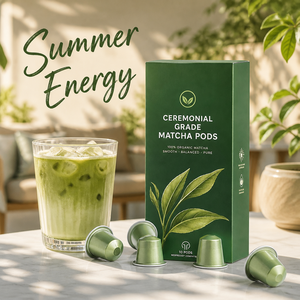 Capsules de Latte au Matcha Bio Premium Compatibles avec les Machines Dolce Gusto Saveur Crémeuse Prise en Charge de la Commande de Marque Personnalisée - Product Image 1