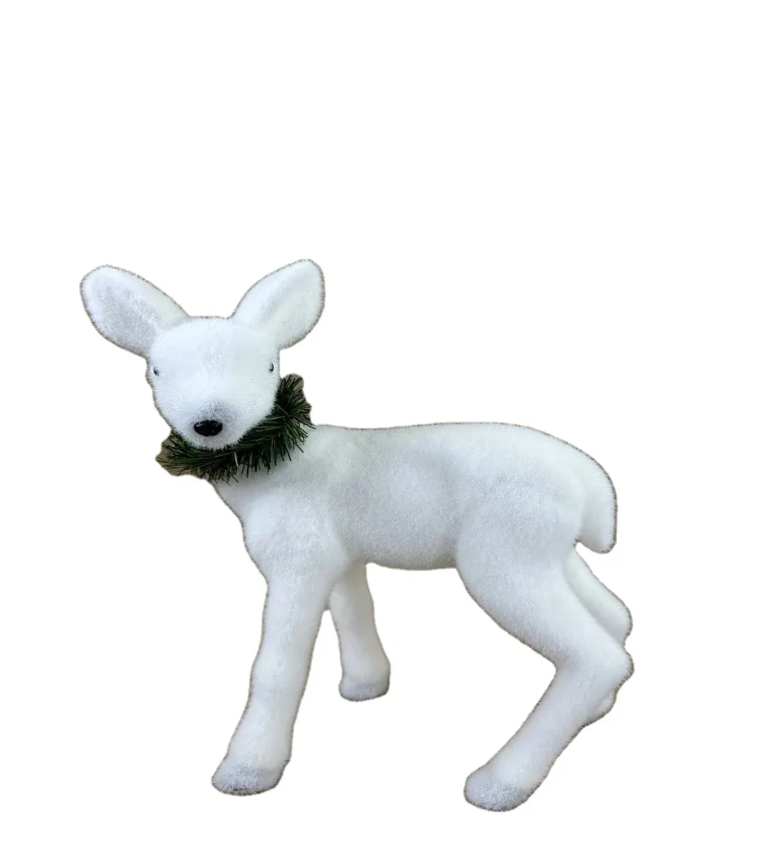 Fabrika toptan yüksek kalite noel dekorasyon beyaz hayvan Elk tatil Xmas geyik dekorasyon