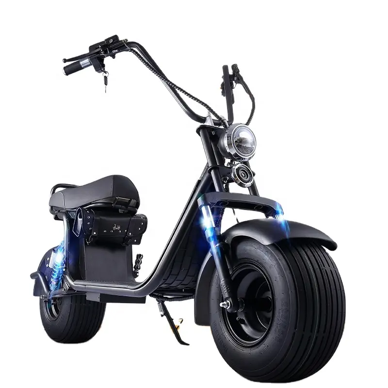 h-Harleyment Style Fat Tire With Big Power cheap price Chinese electric scooter off-road tyre citycoco