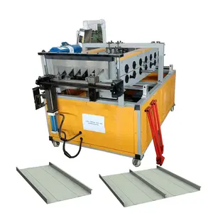 1'' 1.5'' inches Intro to Onsite portable type standing seam metal roofing machine for roofs