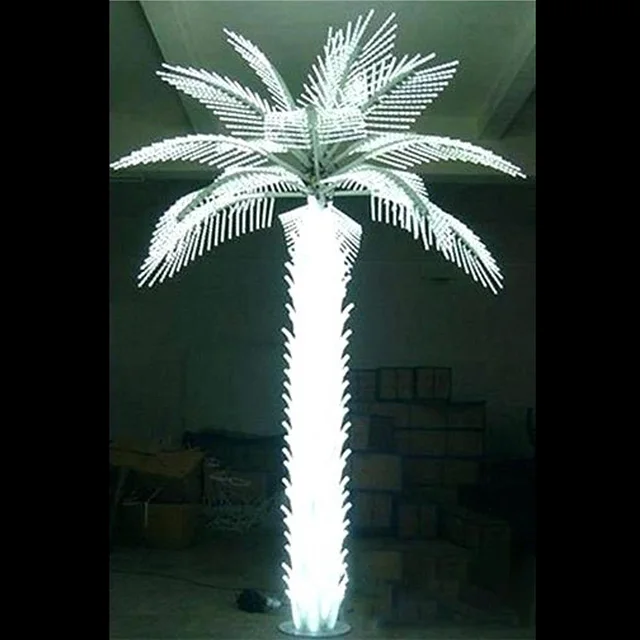 Colorful attractive LED palm tree light garden decoration lighting