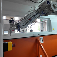 Machine de découpe à jet d'eau industrielle, bras robotisé, machine de découpe à jet d'eau robotisée