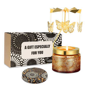 Bougie d'aromathérapie moderne de luxe, créative, en cire de soja, parfumée, avec un décor de carrousel, senteurs bois de santal et rose, pour une ambiance luxueuse. - Product Image 1