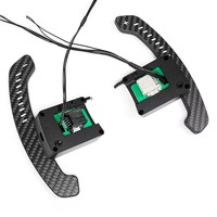 Palettes de changement de vitesse magnétiques en fibre de carbone pour volant LED, extension sport de course pour Ford Mustang 15-21