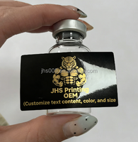 Étiquettes en vinyle imperméables de qualité supérieure, autocollants en peptide, UV spot, 2 ml, 3 ml, 5 ml, flacon holographique, estampage à chaud en feuille d'or, flacon en verre