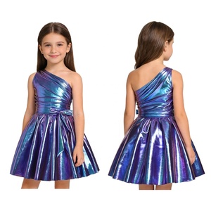 ชุดเดรสเด็กผู้หญิงอายุ 6-16 ปี ทรงเอไลน์ แขนพอง แต่งเมทัลลิก สำหรับงานเต้นรำ ปาร์ตี้ วันหยุด เทศกาล การแสดงบนเวที - Product Image 2