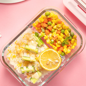 Offre Spéciale 2pcs boîte à <span class=keywords><strong>lunch</strong></span> bento <span class=keywords><strong>en</strong></span> <span class=keywords><strong>verre</strong></span> pour micro-ondes <span class=keywords><strong>avec</strong></span> sac à <span class=keywords><strong>lunch</strong></span> et <span class=keywords><strong>couverts</strong></span> - Product Image 6