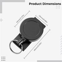 360 Rotating Design Retract able Badge Holder Stahls chnur und Schlüssel ring Heavy Duty Retract able Key chain