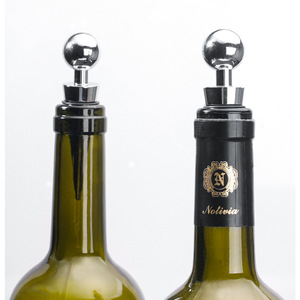 Anufacturer-Tapón para botella de vino de aleación de zinc, accesorio de metal con logotipo personalizado, venta al por mayor - Product Image 2