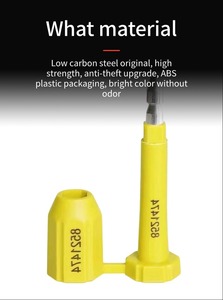 Thép carbon thấp gia công ABS nhựa an ninh cao container khóa Bullet khóa chì con dấu dùng một lần container Dải chì con dấu - Product Image 5