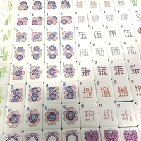 Pembuatan cetakan presisi Permukaan halus Akrilik kuning Karakter Cina Set Mahjong
