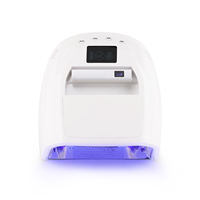 Nouvelle conception, sécheuse à ongles haute puissance 128W à double onde avec mini lampe rechargeable et 45 LED pour un séchage rapide du vernis gel