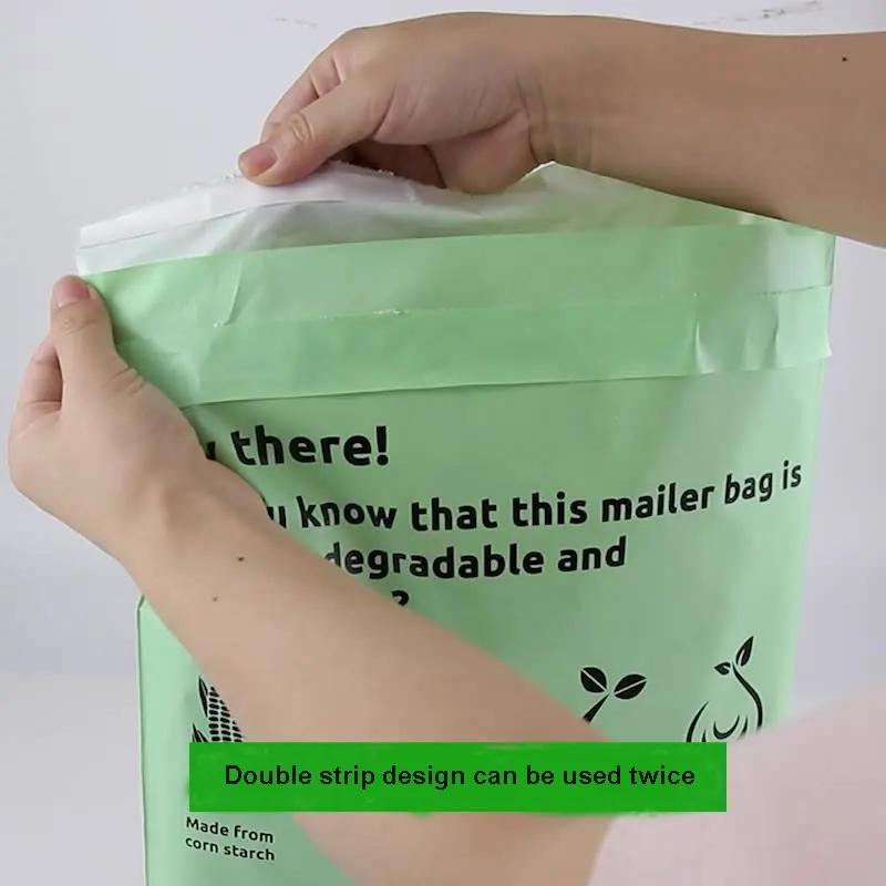 Customized biodegradable and compostable clothing packaging logistics packaging bags express delivery bags and mail bags