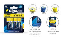 Piles alcalines AA 1,5 V (LR6/AM3) non rechargeables, longue durée, pour manettes de jeu, lampes de poche et appareils photo