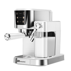 เครื่องชงกาแฟเอสเพรสโซ่อัตโนมัติ EU Compact Quiet  วัสดุพลาสติก แรงดัน 20 บาร์ ควบคุมแบบดิจิตอล ได้รับการรับรองมาตรฐาน EU CE/CB สำหรับใช้ในครัวเรือนและเชิงพาณิชย์ - Product Image 3