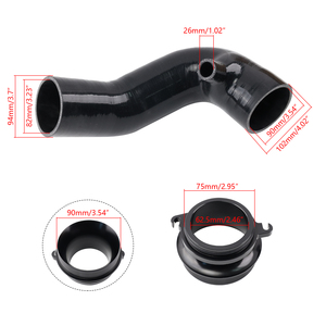 Tuyau d'admission en silicone Performance Turbo pour VW Golf MK8 R GTI CS Audi S3 8Y SQ2 ICP038-BK - Product Image 6