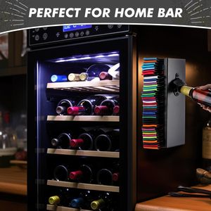 Support mural personnalisé en métal 2-en-1 pour canettes de bière avec décapsuleur, organisateur et distributeur - Product Image 6